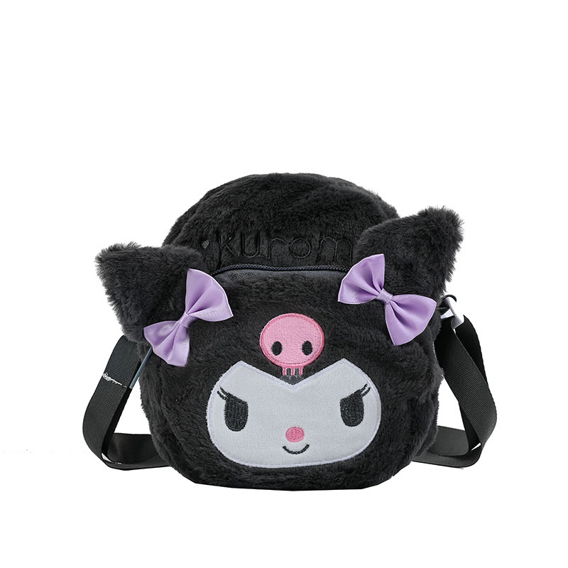 Plush capacious one-shoulder bag
