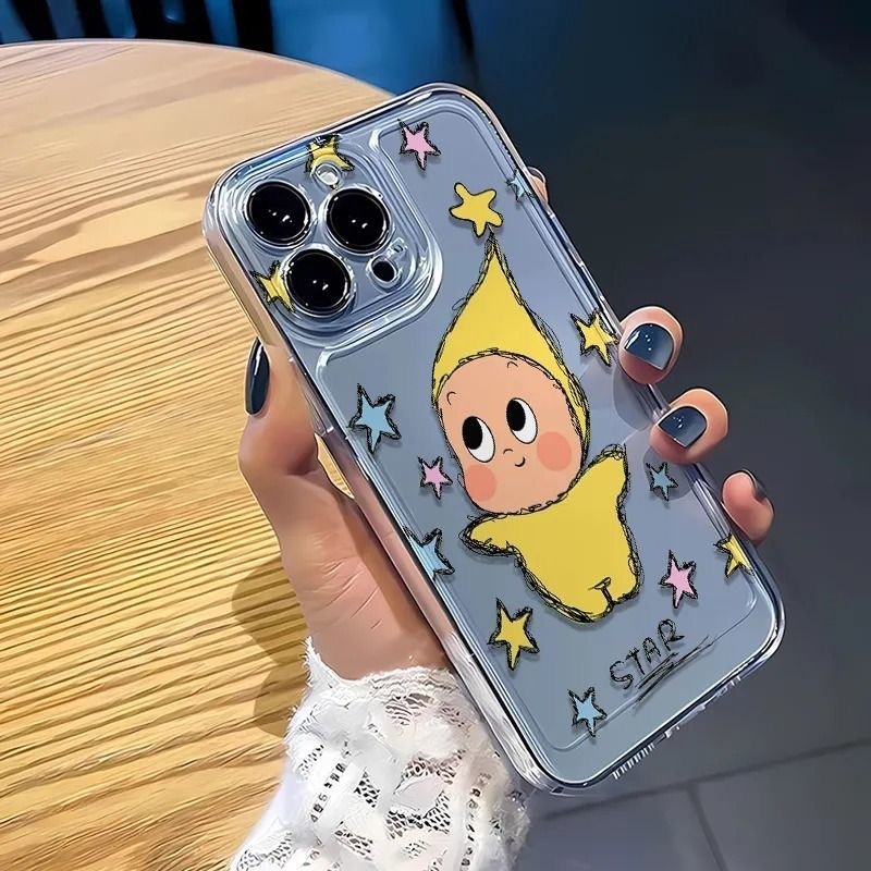 跳舞星星人适用苹果16promax手机壳iphone15/14防摔13/12全包11软|undefined