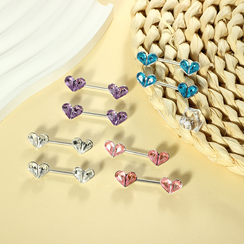 Pointed titanium steel lip stud product view