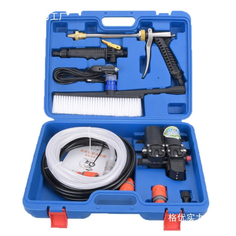 【纯铜电机】12V车载洗车机高压洗车器220V家用洗车刷车水泵