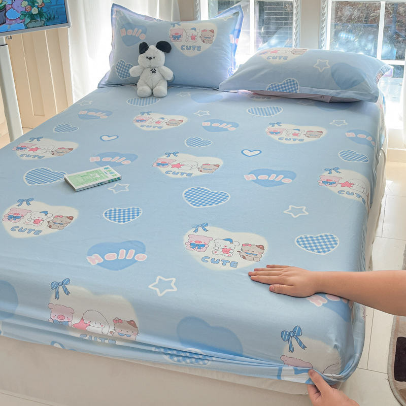 2025 nueva sábana de algodón 100 funda protectora de colchón de invierno de algodón puro 2024 nueva funda de colchón para niños 2