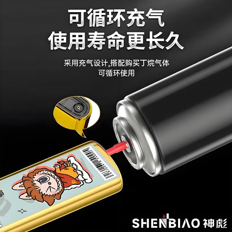新品热销可爱拉布布金属防风打火机蓝焰直冲高颜值女士打火机批发|undefined