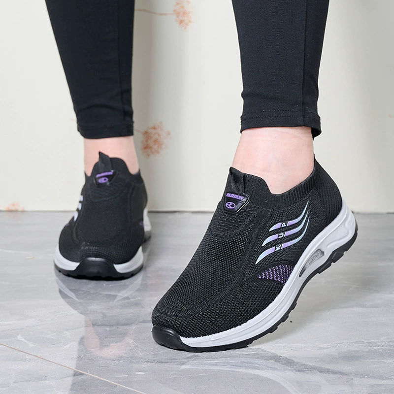 Трансграничные в наличии Весенняя Новая женская обувь, дышащие удобные кроссовки с тканой сетчатой поверхностью, универсальная повседневная обувь, легкие кроссовки