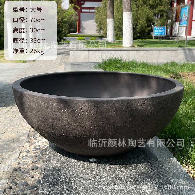 Grandes paneles de maceta supergrande maceta poco profunda maceta abierta maceta gran maceta paisaje caja de flores redonda maceta de boca grande maceta baja maceta arena púrpura