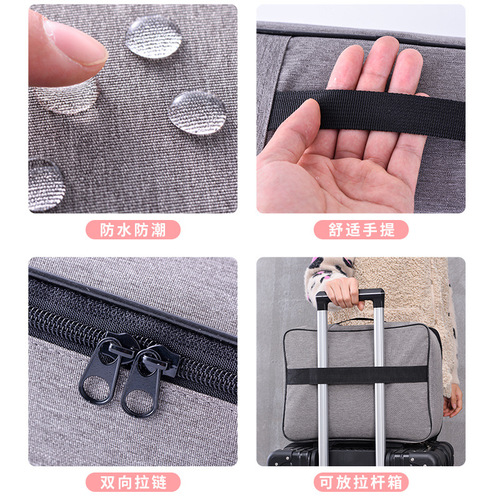 Multi-layer document bag storage bag family large-capacity multi-function storage box credit card driver's license file card bag