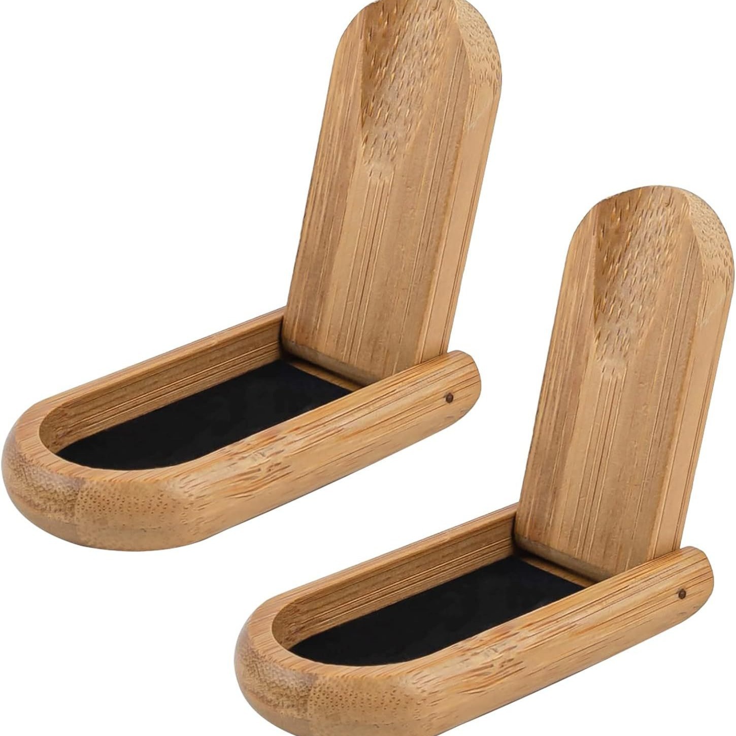 Pipa de color madera original, estante plegable, soporte de tubería de unidad, soporte de cubo plegable de madera, soporte de cubo simple de bambú y madera portátil