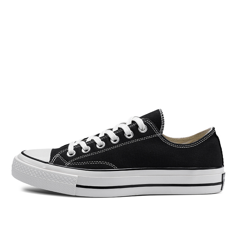 Meiji Conway de los años 1970 zapatos de lona de pareja alta mujer estrella clásica baja zapatos deportivos casuales skate hombre image 7