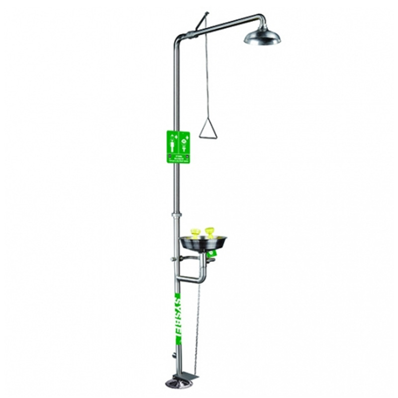 西斯贝尔WG7053F复合式冲淋洗眼器 不锈钢洗眼器价格实验室工厂