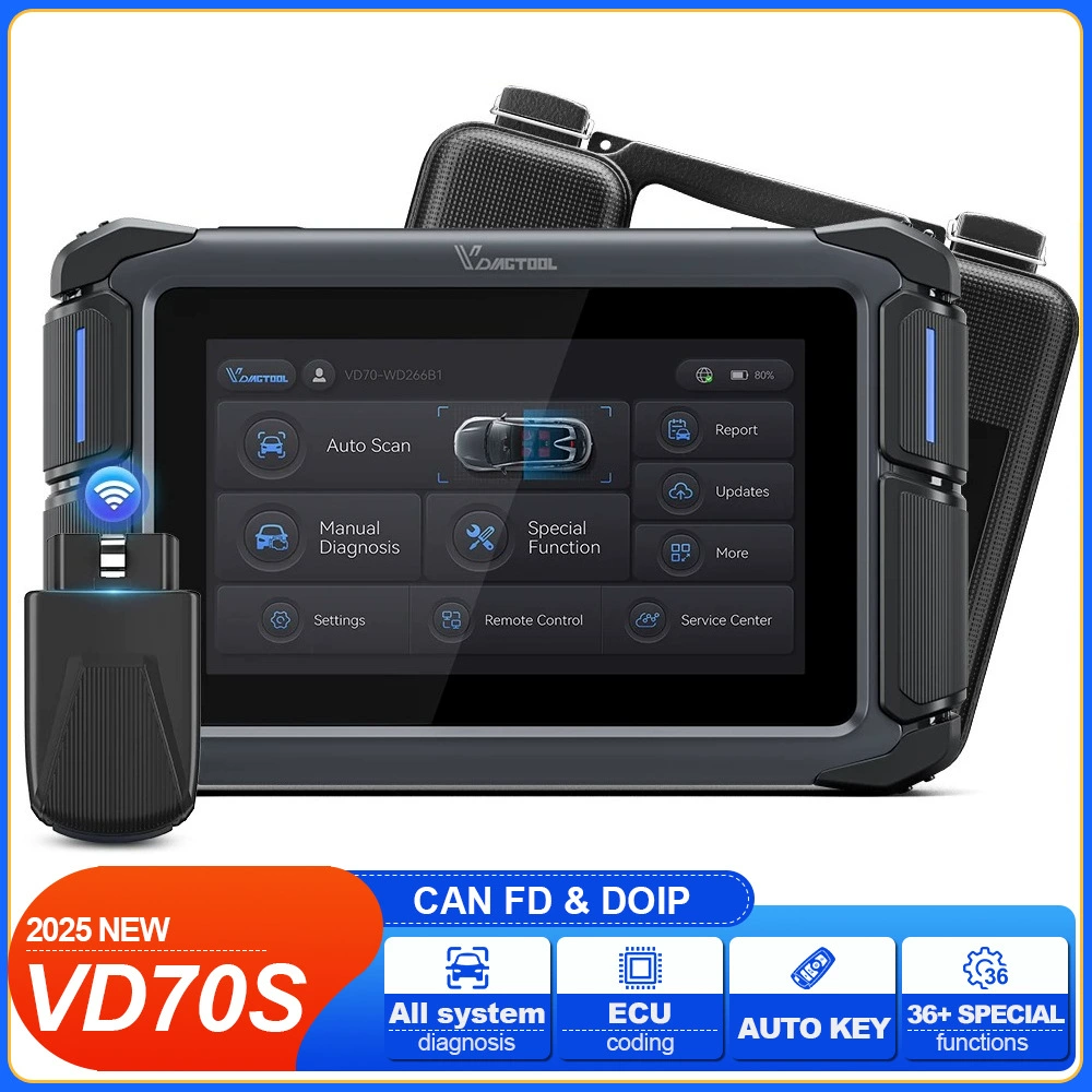 Диагностический сканер VDIAGTOOL VD70S для всех систем автомобиля, кодирование ЭБУ, DoIP