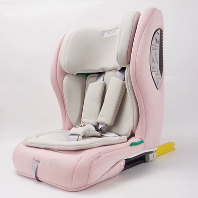 HOBESIN Universal Car Child Safety Seat for 1-2 Years Old with ISOFIX Dual Interface (Car child safety seat) - pink