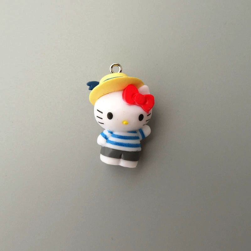 Hello Kitty, маленькая мини-фигура, подвеска, handmade