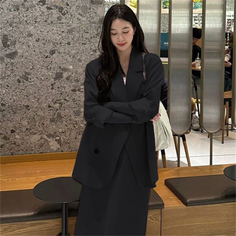 西装半身裙女2025秋季新款韩版职场时尚气质通勤小众小西服外套女|undefined