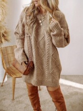 W 74391 Lazy Knit Sweater Dress 㼑�ë���B��ȹ �羳�W��