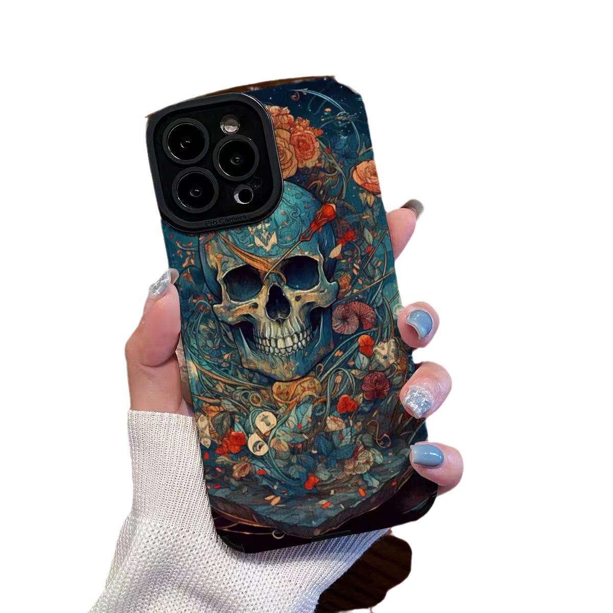 Cover smartphone per samsung a71 a53 a32 con teschio di lusso_voghion.com