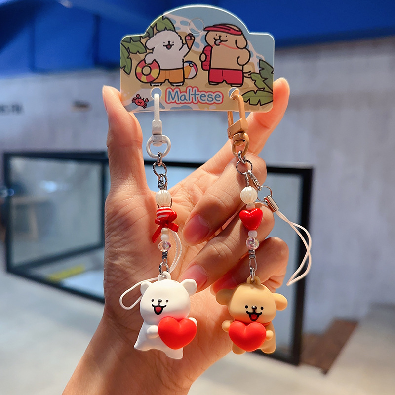 정통 귀여운 라인 강아지 사랑 스타일