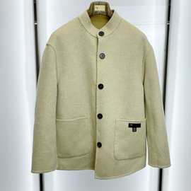 LP男士Loro高端 羊毛双面呢单排扣大衣外套  柔软细腻 版型挺括