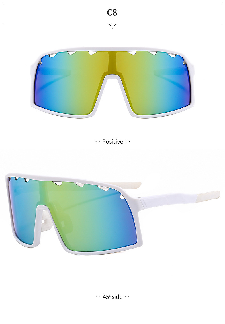 Streetwear Geometric Pc Square Full Frame Sports Sunglasses display picture 4