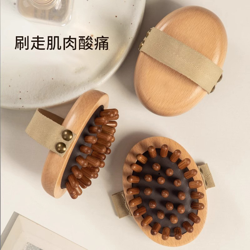 経絡マッサージブラシ頭皮エアクッションブラシ痩身脚マッサージおなかマッサージブラシメーカー卸売ブナ材スクレーピングマッサージャー|undefined