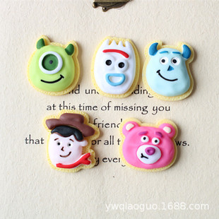 Anime Monster Resin Jewelry Accessories diy Cream Phone Case Hair Accessories Headwear Refrigerator Gargle Cup Patch