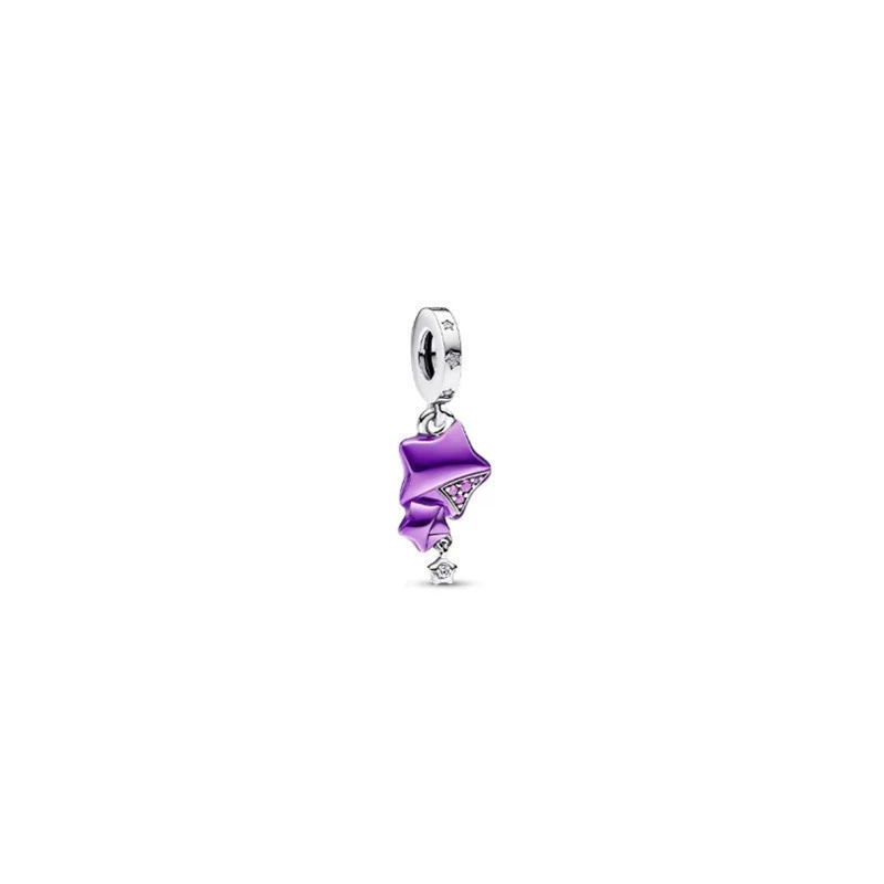 Клик-подвеска Panjiazhu Disyini Spider-Man Earrings Series Lucky Star Bead Guardian Ring Sterling Silver