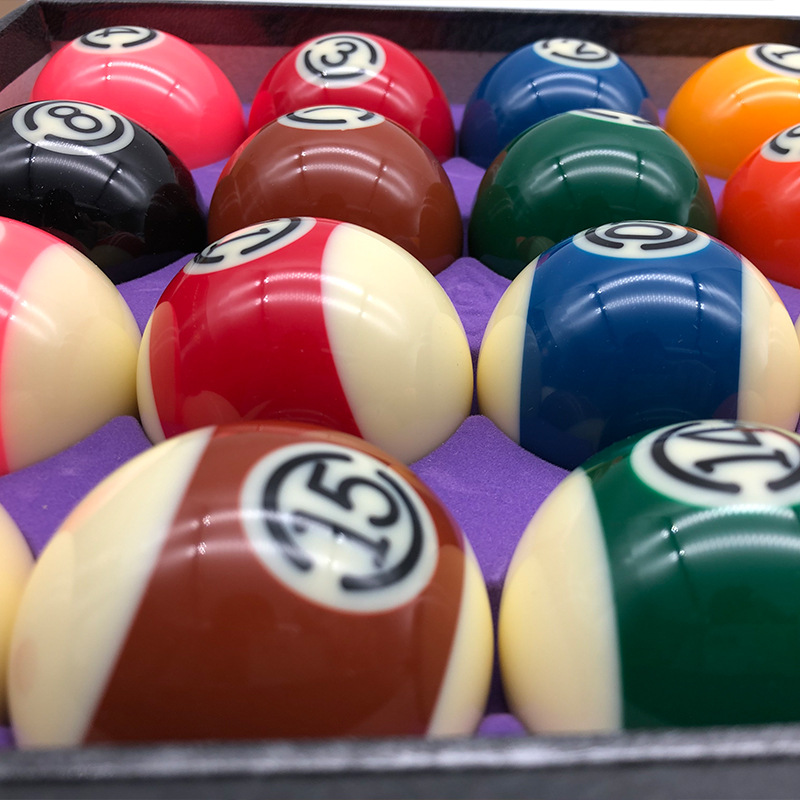 8A negro King Kong billar chino negro ocho nueve bola de billar americano conjunto 16 color bola billar