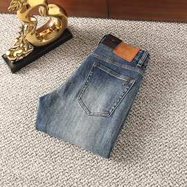 高街爆品TF新品欧货潮牌牛仔裤青年中年日常通勤轻奢棉时尚长裤