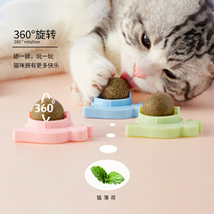 New Style Snail Cat Mint Ball Rotating Ball Dental Cleaning Rechargeable Interactive Cat Toy Ball 
