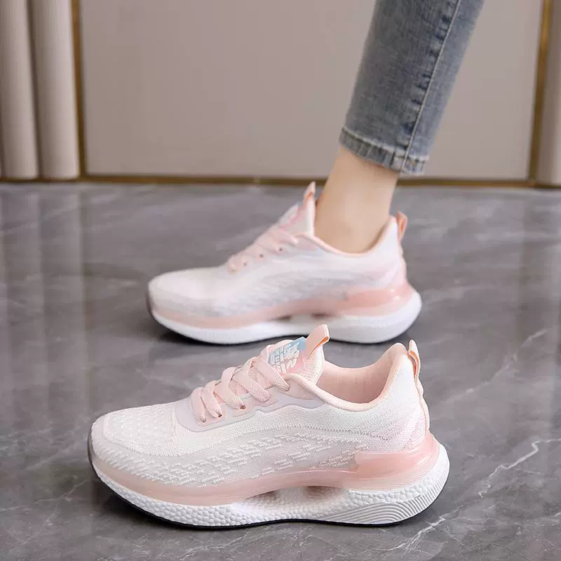 Высокое качество моды дикий и удобный новый основной толчок износостойкая летающая спортивная женская обувь