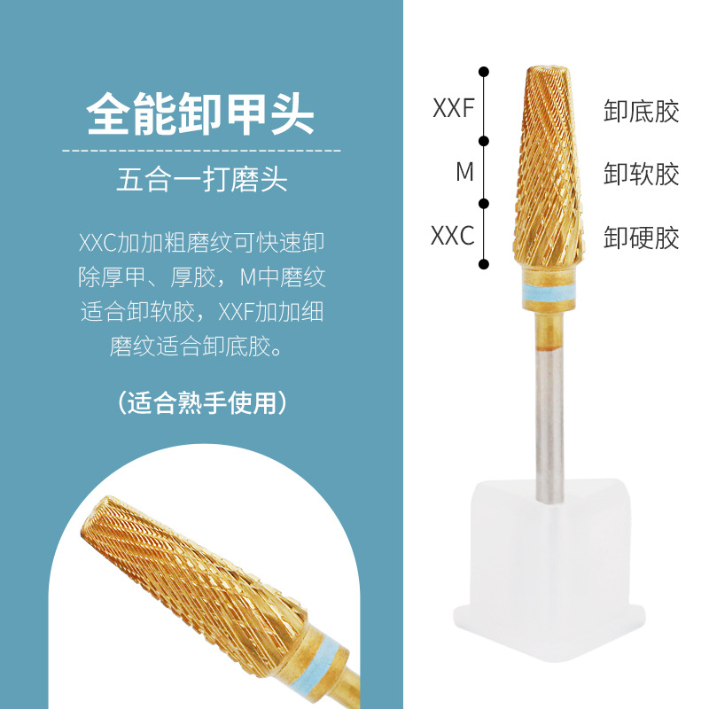 Colección de cabezales de pulido de acero de tungsteno para uñas transfronterizas