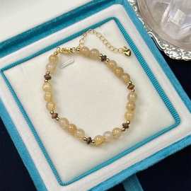 金发晶虎眼石锆石配饰百搭高级感潮流时尚女款DIY同款手链手串