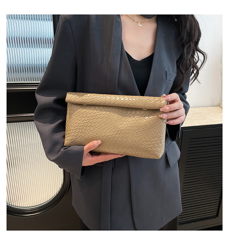 Pu Leather Solid Color Square Clutches display picture 2
