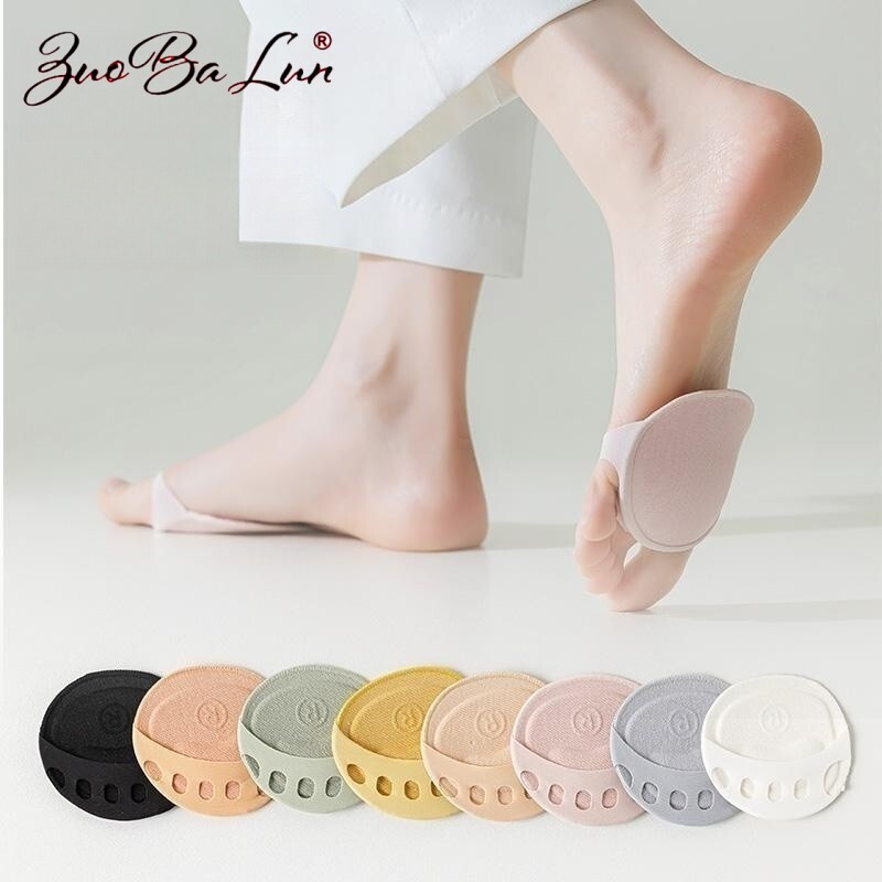 Socks Women's Summer Invisible Thickened Foot Socks Forefoot Socks Anti-Cotton Pad Forefoot Pad High Heels Half Palm Boat Socks Women