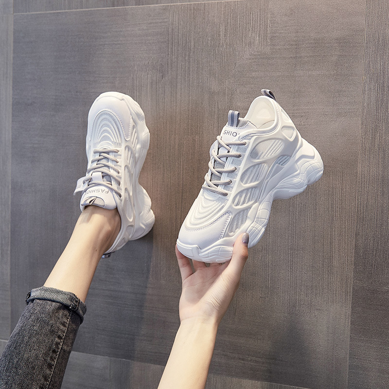 Dad's Shoes, New Trendy Shoes, Mesh Sports Casual Shoes, Hollow Women's Shoes, High Heels, Genuine Leather Inner Height Increasing Women's Shoes Dad's Shoes, New Trendy Shoes, Mesh Sports Casual Shoes, Hollow Women's Shoes, High Heels, Genuine Leather Inner Height Increasing Women's Shoes