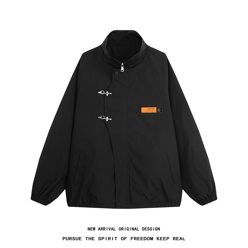 Estilo europeo y americano Vibe piloto chaqueta Primavera de los hombres oversize retro americana ropa montar ropa