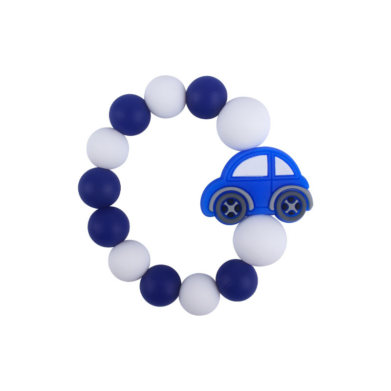 Nueva DIY creativo de dibujos animados juguetes de silicona suministros para bebés de dibujos animados animal erizo nube de silicona pulsera mordedor