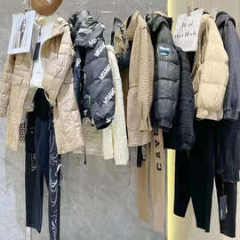 24冬漠希摩黑白潮牌随性羽绒服上衣裤裙外套一手货源直播实体店货