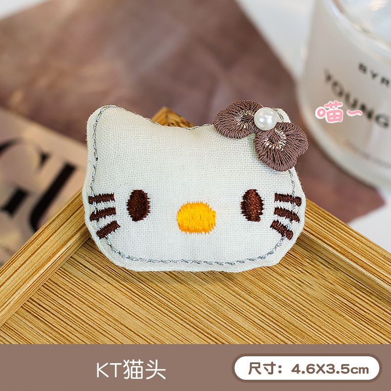 棕色蝴蝶结小猫 / 无胸针款