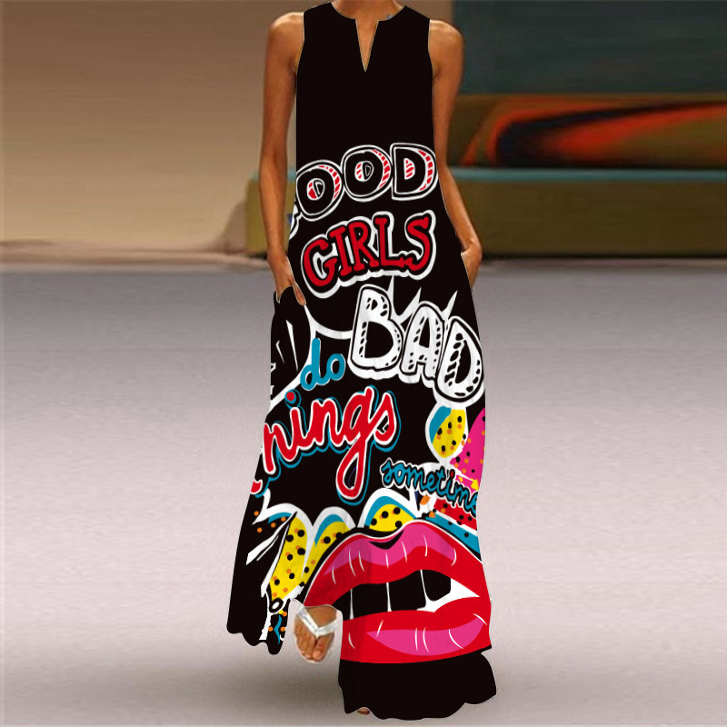 summer sexy long skirt sleevless