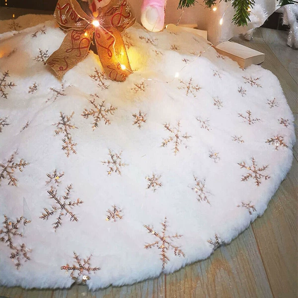 Golden, with snowflakes
