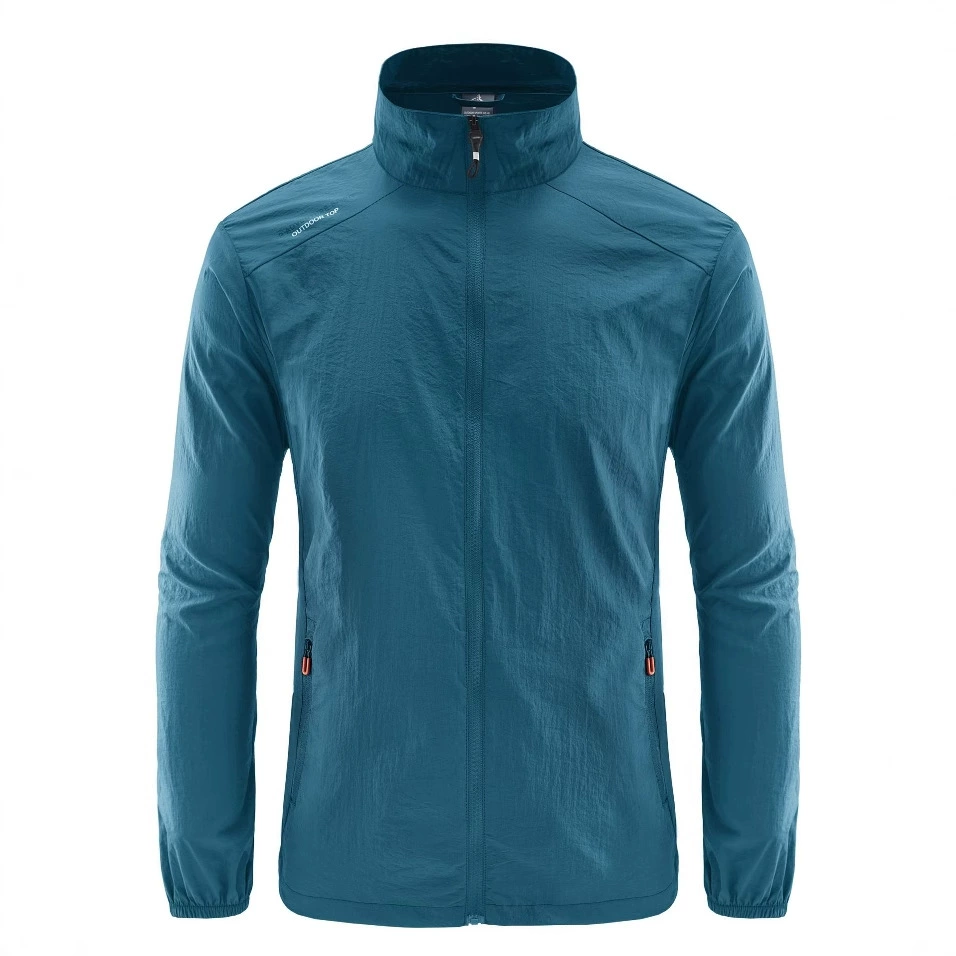 Солнцезащитная одежда, мужская летняя 2025, тонкая повседневная дышащая куртка с воротником-стойкой, молодые студенты, уличная одежда с воротником-стойкой