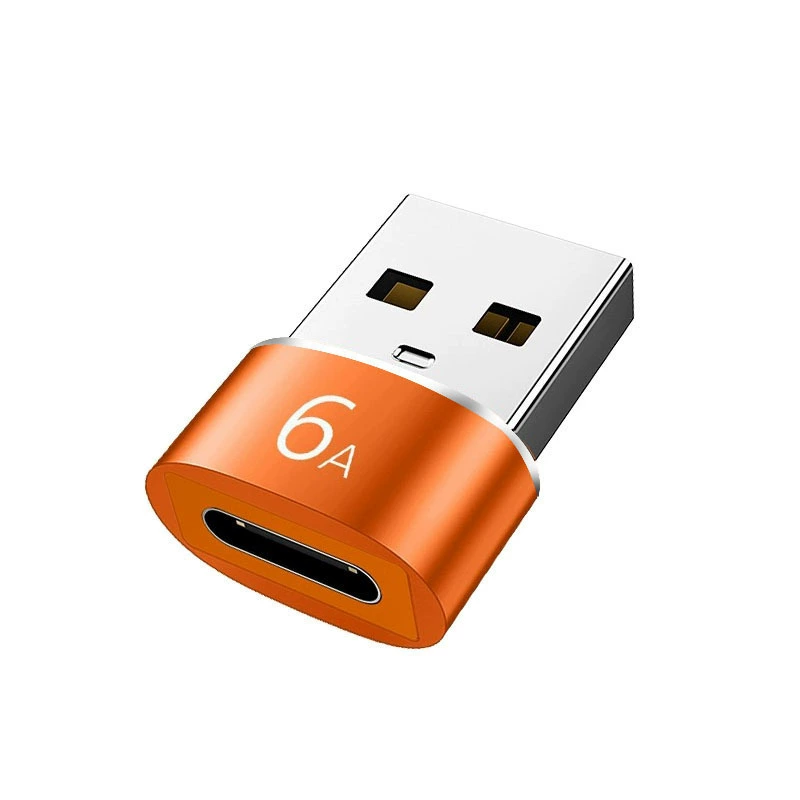 Зарядное устройство для мобильного телефона, переходник типа разъема USB 2.0 OTG-адаптер 6A, подходит для Huawei и Apple