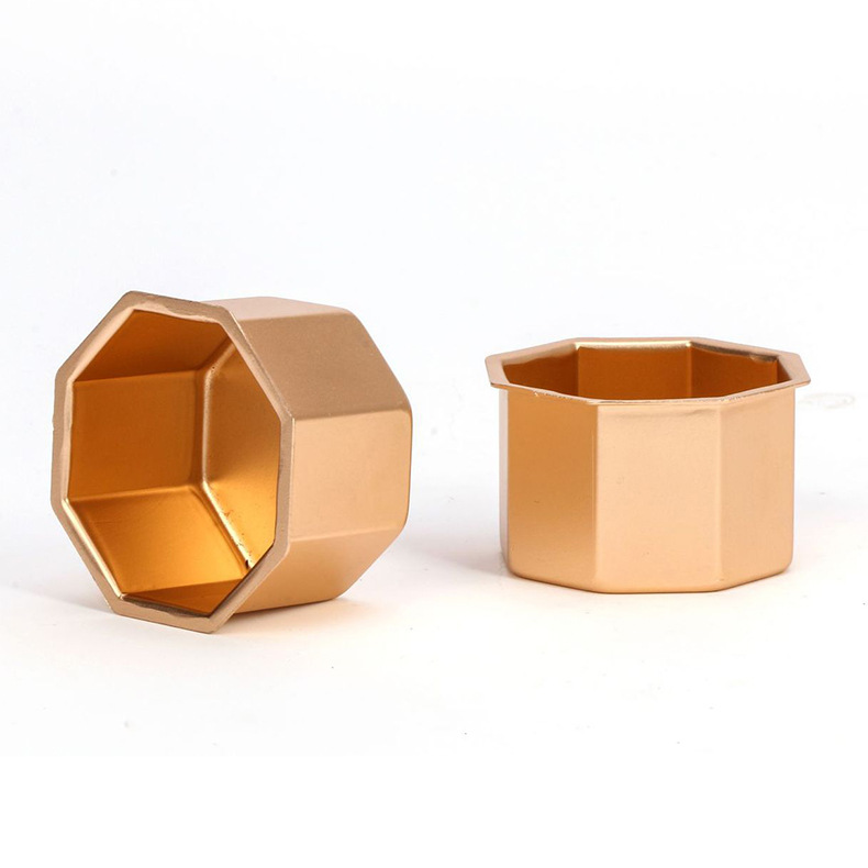 小茶罐小铝罐茶多边型铝罐 便捷式封口罐厂家直供八边形茶叶铝罐