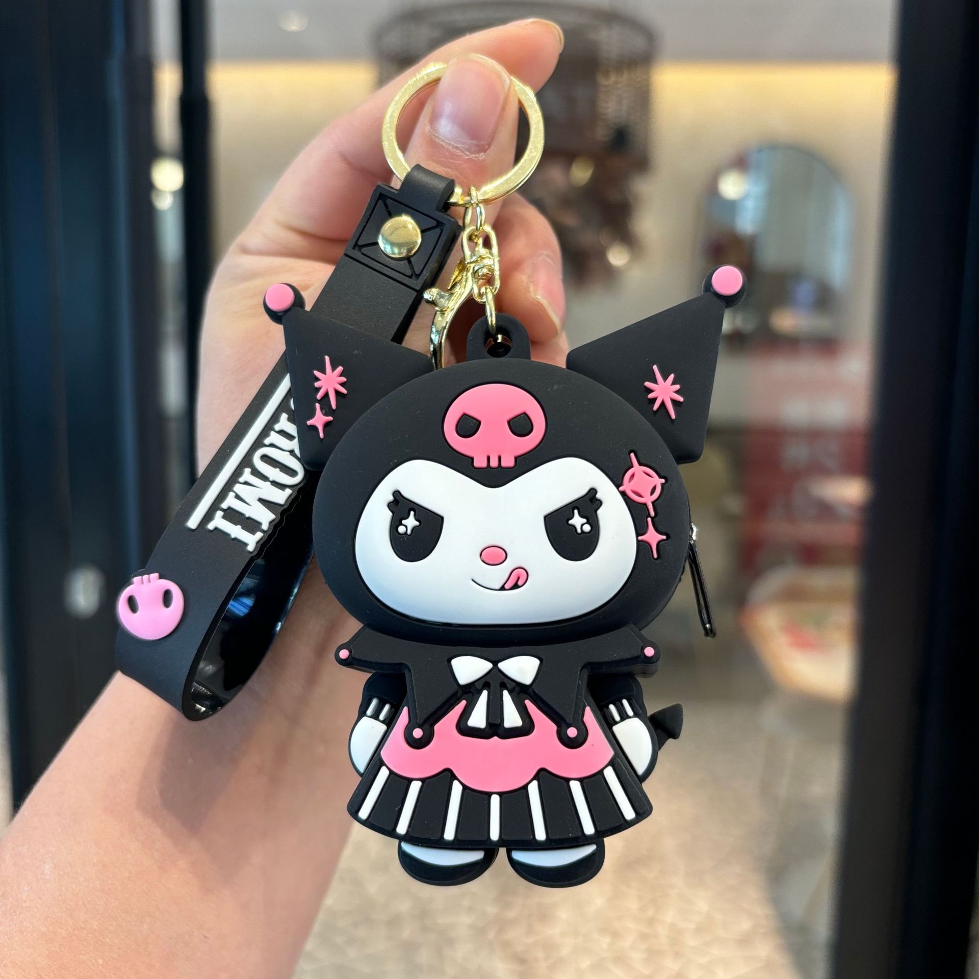 Transfronterizo Kapibara llaveros Kulomi bolsos de cambio llaves colgantes bolsos accesorios pequeños regalos al por mayor