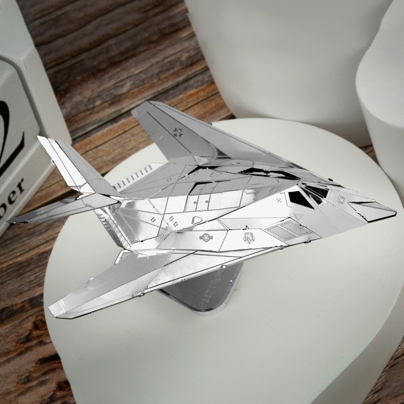 Acero estatua mágica al por mayor serie aviones grupo un rompecabezas de metal mini 3D 3D hecho a mano DIY montaje