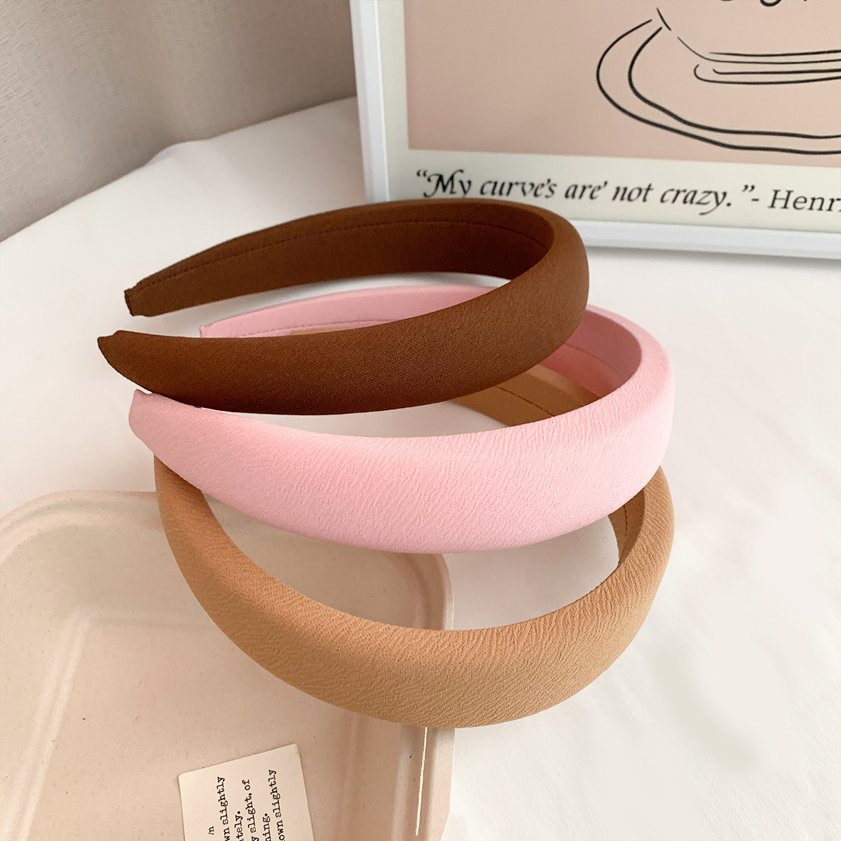 RUDAN Korea syksyn ja talven muoti monipuolinen korkea kallo-pääpanta hiusasusteet naisten yksivärinen yksinkertainen huippuluokan sienipääpanta_voghion.com