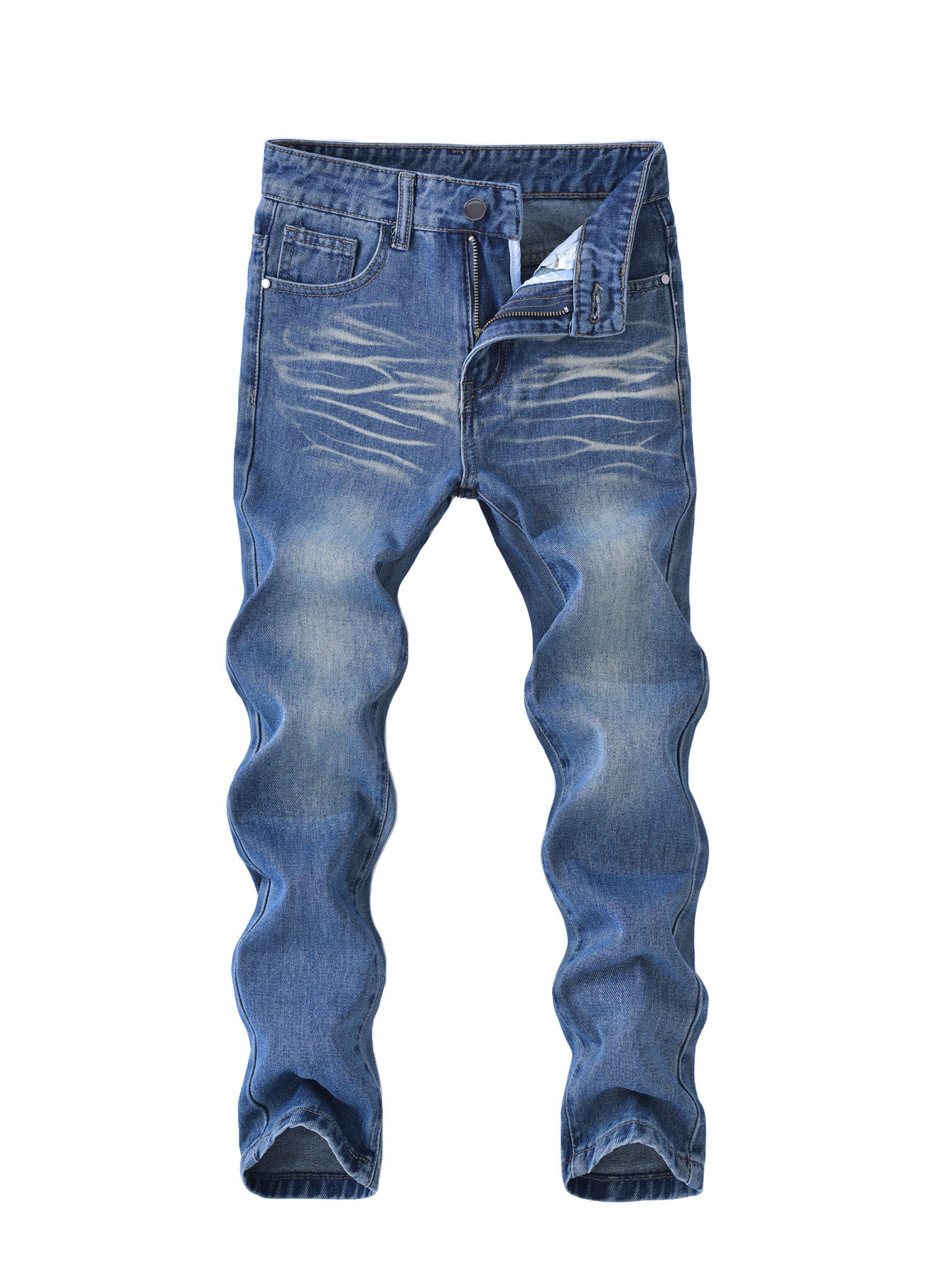 Rippade jeans för pojkar vardagsbyxor barnmode_voghion.com