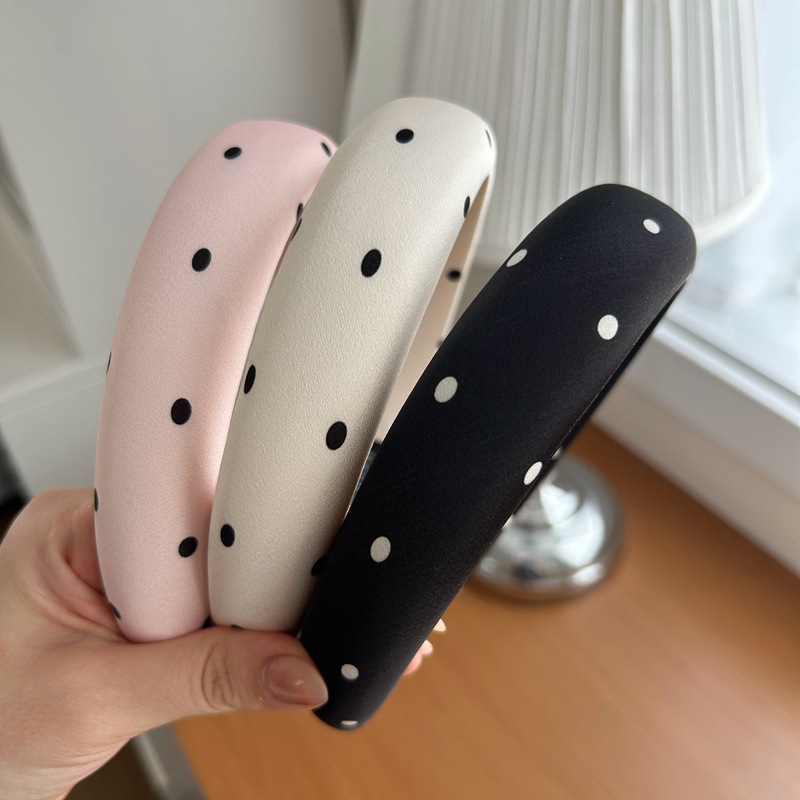 1 Piece Quantity Vintage Style Simple Style Women's Polka Dots Satin Hair Band