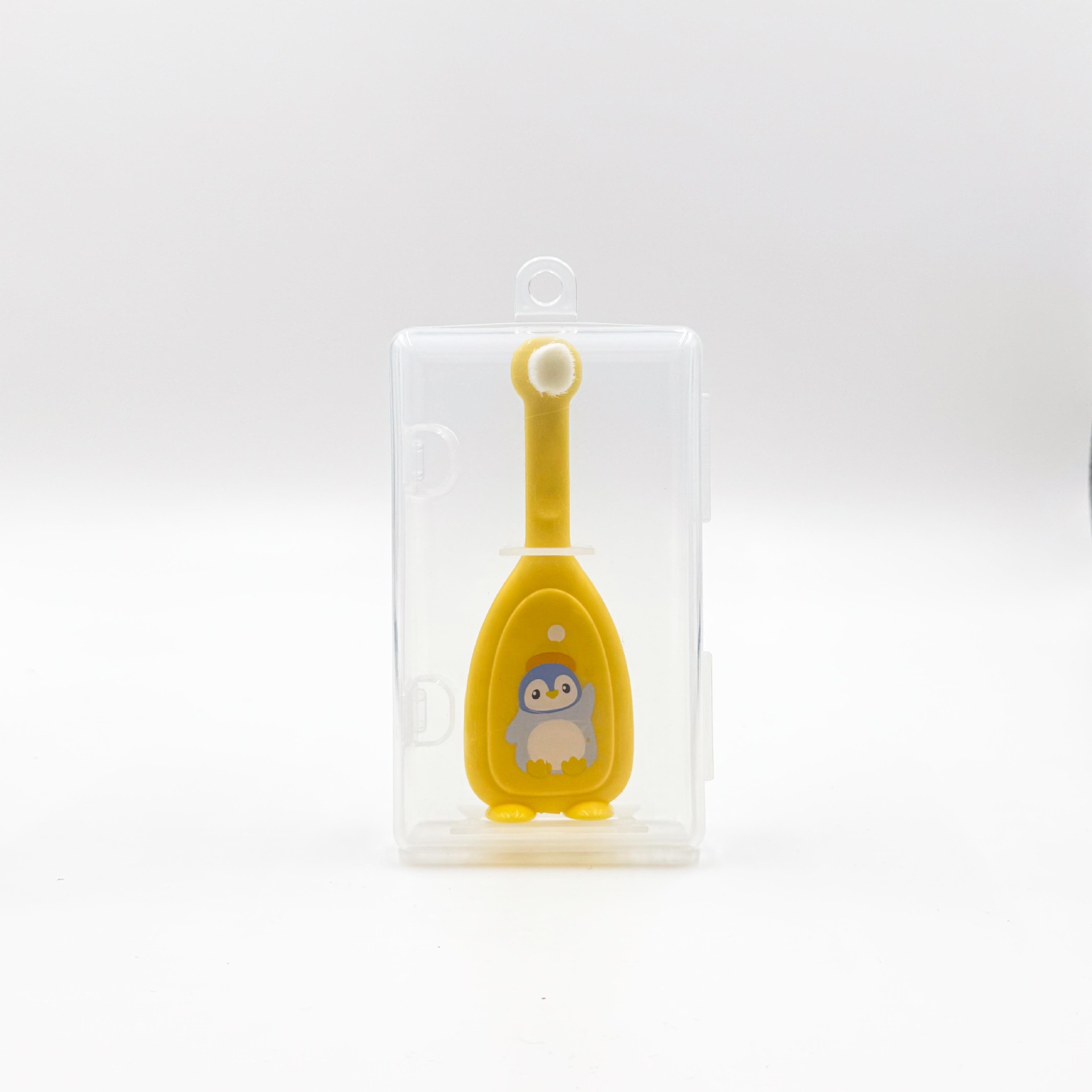 Nuevo cepillo de dientes manual en forma de U para niños, cepillo de dientes de silicona, cepillo de limpieza bucal para bebés, herramienta de cepillado con cerdas suaves para sujetar en la boca.