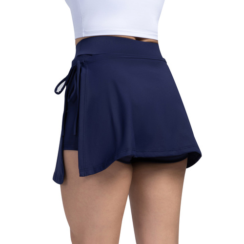  Yoga shorts fake two-piece culottes sports culottes straps tennis fitness running quick-drying pocket shorts for women