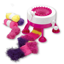 跨境diy编织机 儿童手摇织毛线围巾机 22针星星圆筒织羊毛机玩具